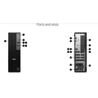 DELL PC Pro Slim QCS1255/180W/TPM/AMD Ryzen 3 8300G/8GB/512GB SSD/Integriert/WLAN/Kb/Maus/W11 Pro/3Y PS NBD