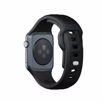 3mk Uhrenarmband für Apple 42/44/45/49 mm Schwarz