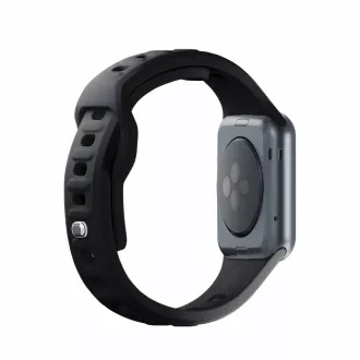 3mk Uhrenarmband für Apple 42/44/45/49 mm Schwarz