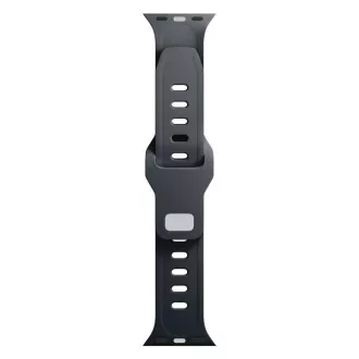 3mk Uhrenarmband für Apple 42/44/45/49 mm Schwarz