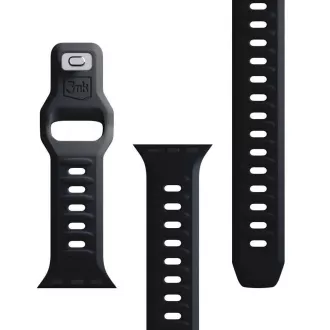 3mk Uhrenarmband für Apple 42/44/45/49 mm Schwarz