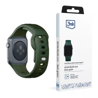 3mk Uhrenarmband für Apple 42/44/45/49 mm Dunkelgrün