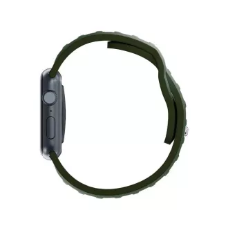 3mk Uhrenarmband für Apple 42/44/45/49 mm Dunkelgrün