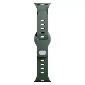 3mk Uhrenarmband für Apple 42/44/45/49 mm Dunkelgrün