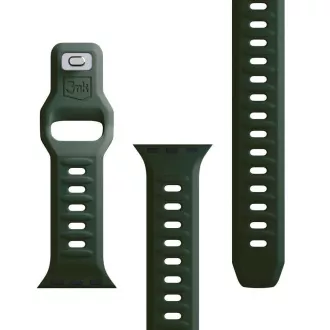 3mk Uhrenarmband für Apple 42/44/45/49 mm Dunkelgrün
