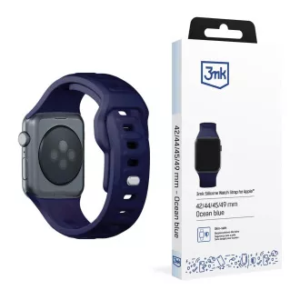 3mk Uhrenarmband für Apple 42/44/45/49 mm Ozeanblau