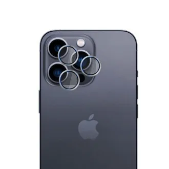 3mk Hardy Objektivschutz Pro für iPhone 16 Pro /16 Pro Max Titanium Silber