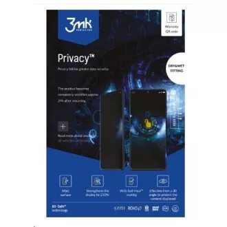 3mk All-Safe - AIO-Folie BH Privacy Dry & Wet Fitting Phone, 5 Stück 3mk All-Safe - AIO-Folie BH Privacy Dry & Wet Fitting Phone, 5 Stück