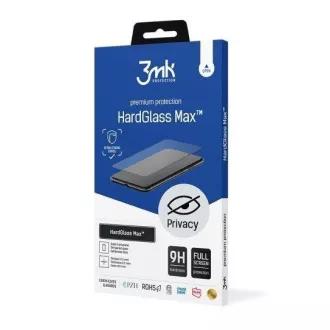 3mk gehärtetes Glas HardGlass Max Datenschutz für Apple iPhone X/XS/11 Pro Schwarz