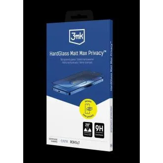 3mk Hartglas „HardGlass Matt Max Privacy“ für das Apple iPhone 17 Pro Max 3mk Hartglas „HardGlass Matt Max Privacy“ für das Apple iPhone 17 Pro Max