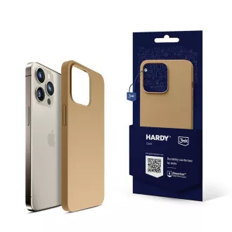 3mk Schutzhülle HARDY Silikon MagCase für Apple iPhone 15 Pro, Dunkelgold