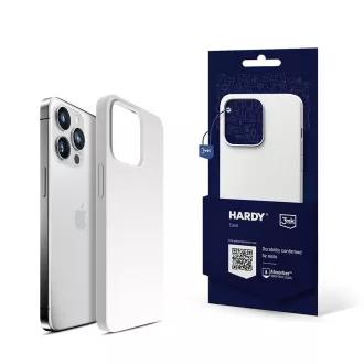 3mk Schutzhülle HARDY Silikon MagCase für Apple iPhone 15 Pro, silber-weiß