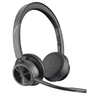 Poly Voyager 4320 MS Teams schnurloses Headset, BT700 USB-A Adapter, Stereo, Ladestation