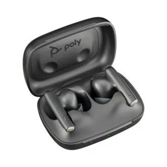 Poly Voyager Free 60 Bluetooth-Headset, BT700 USB-A-Adapter, Ladetasche, schwarz