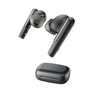 Poly Voyager Free 60 Bluetooth-Headset, BT700 USB-A-Adapter, Ladetasche, schwarz