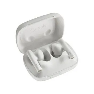 Poly Voyager Free 60 Bluetooth-Headset, BT700 USB-A-Adapter, Ladecase, weiß Poly Voyager Free 60 Bluetooth-Headset, BT700 USB-A-Adapter, Ladecase, weiß