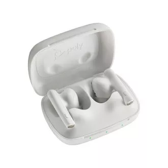 Poly Voyager Free 60 MS Teams Bluetooth-Headset, BT700 USB-C Adapter, Ladeetui, weiß Poly Voyager Free 60 MS Teams Bluetooth-Headset, BT700 USB-C Adapter, Ladeetui, weiß