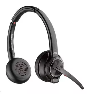 Poly Savi 8220 UC-M Headset, DECT, ANC, USB-A, Stereo