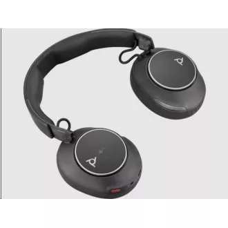 Poly Voyager Surround 80 MS Teams Wireless Headset, BT700 USB-C Adapter, USB-C/A Adapter, Stereo