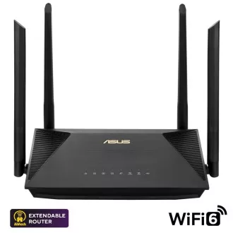 ASUS RT-AX52 (AX1800) Router, Dual Band WiFi 6, erweiterbarer Router