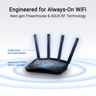 ASUS Router RT-BE58U WiFi 7, AiMesh, Dual Band, 1xWAN, 4xLAN
