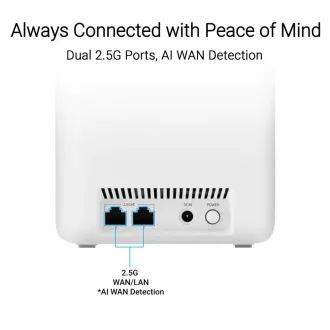 ASUS ZenWifi BD4 3er-Pack, WiFi7 Erweiterbarer Router, AiMesh, 2x WAN/LAN ASUS ZenWifi BD4 3er-Pack, WiFi7 Erweiterbarer Router, AiMesh, 2x WAN/LAN