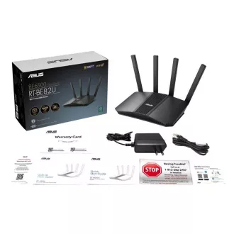 ASUS RT-BE82U WiFi 7 Erweiterbarer Router, AiMesh, 1x WAN, 4x LAN