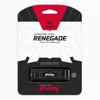 Kingston FURY RENEGADE 4TB (4000GB) M.2 2280 NVMe™ PCIe Gen 4 SSD (R 7300MB/s; W 7000MB/s)