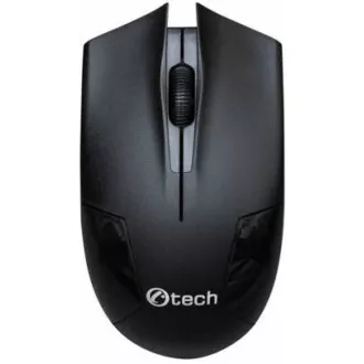 C-TECH Maus WLM-07, kabellos, 1200DPI, 3 Tasten, USB-Nano-Empfänger, schwarz