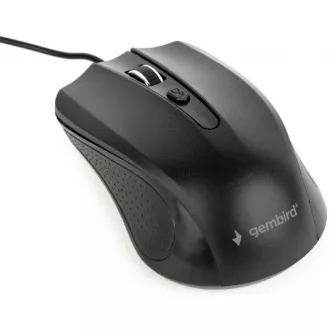 GEMBIRD Maus MUS-4B-01, kabelgebunden, optisch, 1200 dpi, USB, schwarz