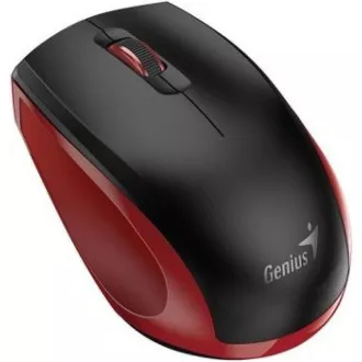 GENIUS Maus NX-8006S / 1600 dpi / kabellos / lautlos / schwarz-rot