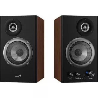 GENIUS-Lautsprecher SP-HF1200B, 2.0, 36W, Holz, schwarz-braun GENIUS-Lautsprecher SP-HF1200B, 2.0, 36W, Holz, schwarz-braun