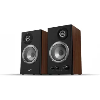 GENIUS-Lautsprecher SP-HF1200B, 2.0, 36W, Holz, schwarz-braun GENIUS-Lautsprecher SP-HF1200B, 2.0, 36W, Holz, schwarz-braun