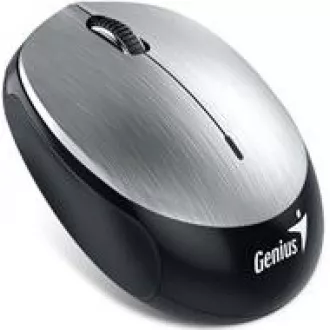 GENIUS Maus NX-9000BT/ Bluetooth 4.0/ 1200 dpi/ kabellos/ wiederaufladbare Batterie/ silber