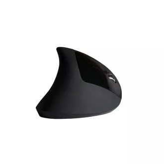 C-TECH Maus VEM-09C, vertikal, 6 Tasten, schwarz, USB