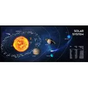 GEMBIRD Stoff-Mauspad Solar System, Gaming, 350 x 900