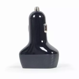 GEMBIRD Autoladegerät, 2x USB, Schnellladegerät, QC3.0, 36 W, schwarz