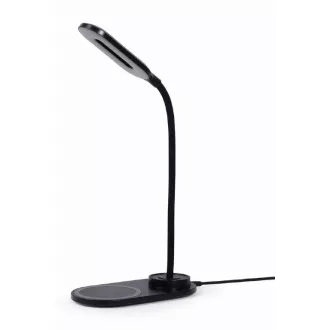 GEMBIRD Drahtloses QI-Ladegerät, 10W, mit LED-Licht, schwarz