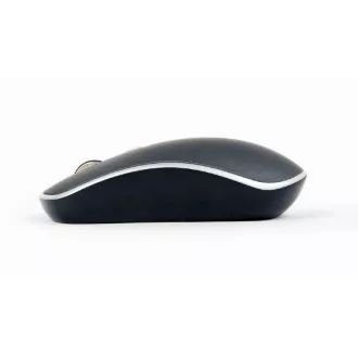 GEMBIRD Maus MUSW-4B-06, schwarz-silber, kabellos, USB-Nano-Empfänger