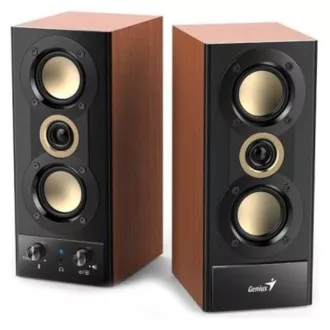 GENIUS Lautsprecher SP-HF800BT, 2.0, 20W, Bluetooth, 3.5mm Klinke, Holz GENIUS Lautsprecher SP-HF800BT, 2.0, 20W, Bluetooth, 3.5mm Klinke, Holz