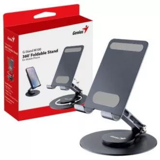 GENIUS Laptop-Ständer G-Stand M100, Tablet und Telefon, 4-10", faltbar, schwarz