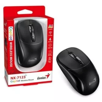 GENIUS Maus NX-7123/ 1200 dpi/ kabellos/ Copilot/ schwarz