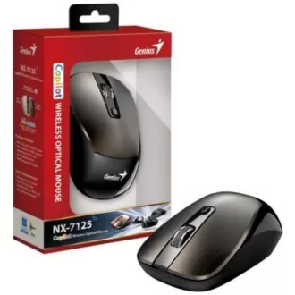 GENIUS Maus NX-7125 Chocolate/ 1200 dpi/ kabellos/ Copilot/ schokoladenbraun