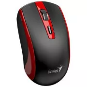 GENIUS Maus ECO-8150/ 1200 dpi/ kabellos/ wiederaufladbar/ Copilot/ schwarz/ rot