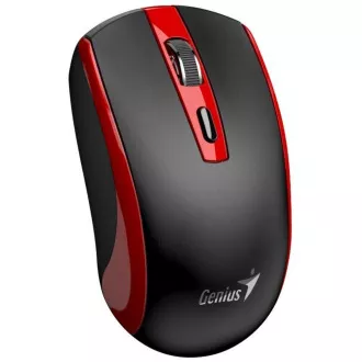 GENIUS Maus ECO-8150/ 1200 dpi/ kabellos/ wiederaufladbar/ Copilot/ schwarz/ rot