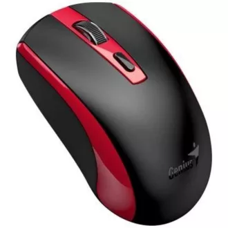 GENIUS Maus ECO-8150/ 1200 dpi/ kabellos/ wiederaufladbar/ Copilot/ schwarz/ rot