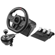 TRACER Lenkrad SimRacer 6in1, Lenkrad, Pedale, Schaltgetriebe, schwarz