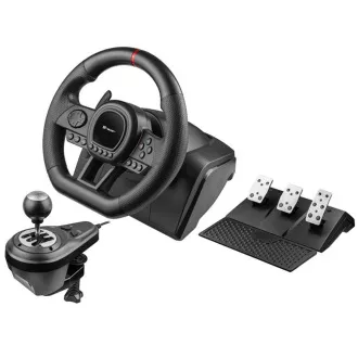 TRACER Lenkrad SimRacer 6in1, Lenkrad, Pedale, Schaltgetriebe, schwarz TRACER Lenkrad SimRacer 6in1, Lenkrad, Pedale, Schaltgetriebe, schwarz