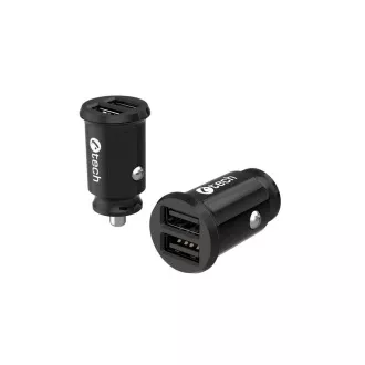 C-TECH Autoladegerät UCC-03, 2xUSB, schwarz