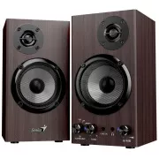 GENIUS Lautsprecher SP-HF520BT, BT, 3,5mm Klinke, 20W, dunkles Holz
